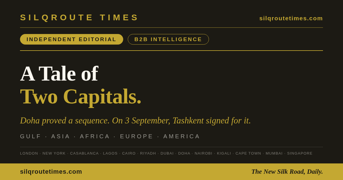 A Tale of Two Capitals